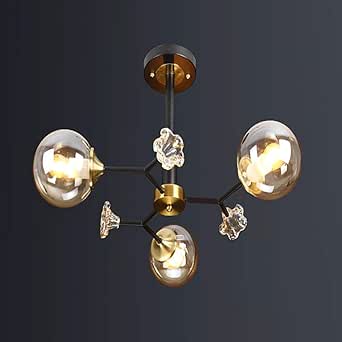 NZDY 6 lampen kroonluchter Nordic Modern plafondlamp spoutnik midden van de stoel hanger lamp voor keuken eetkamer woonkamer haard barnsteen printplaat 16 lampen