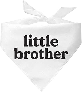 Little Brother Dog Bandana (889 White, One Size)