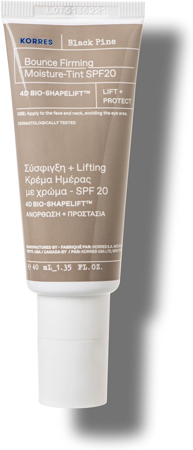 korres Black Pine 4D Bioshapeliftt Bounce Firming Tinted Moisturiser SPF20 40ml, 5002955295