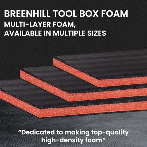 BREENHILL Tool Box Foam, 6Pack 22x18x1 inch, Foam Inserts for Cases,Cuttable Polyethylene Storage Sheets for Toolbox Hard Case,Drawer Camera Toolbox Storage, Tool Shadow Insert by BREENHILL - Image 6
