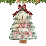 Adventskalender | Weihnachtsbaum Dekoration für Zuhause 24 Tage – Konto-Dekoration mit 24 Taschen, Schlafzimmer, Büro, Eingang, Flur, Party, Geburtstag, Familie