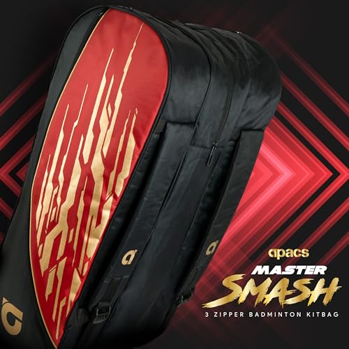Apacs Master Smash Triple Zipper Kitbag (Black, L) - Image 3