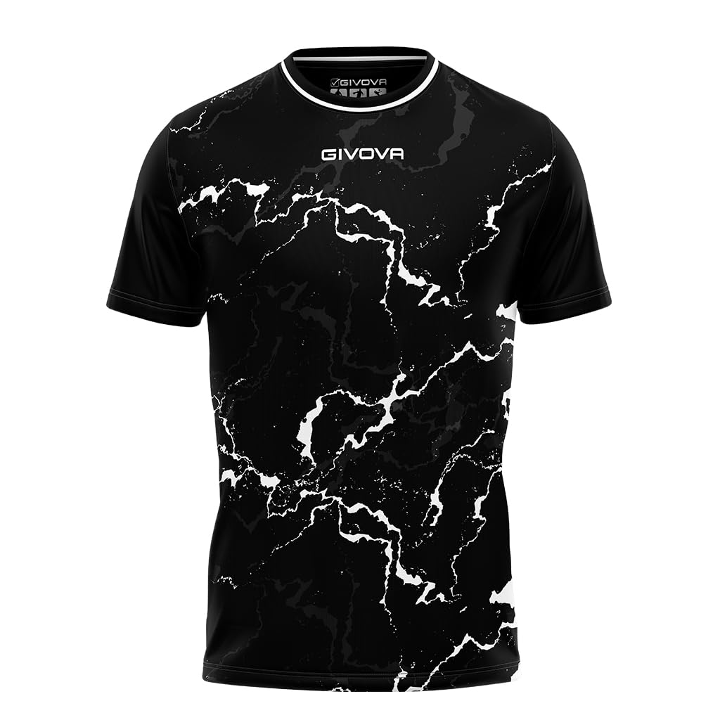 Givova Shirt Grafite Interlock Nero/Bianco Tg. L - 4
