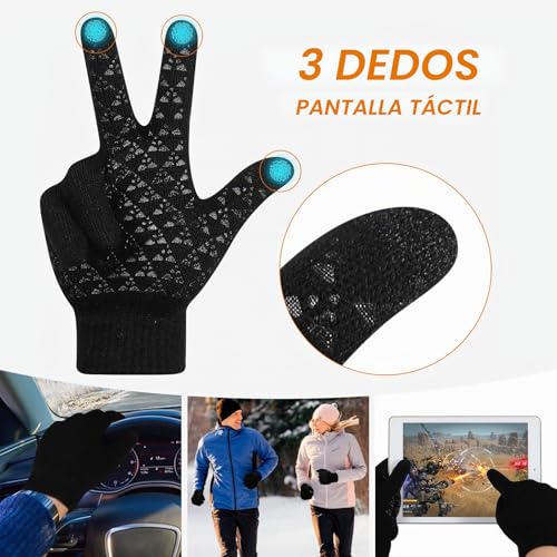 Guantes calefactados por USB antideslizantes para usar el móvil sin pasar frío 3