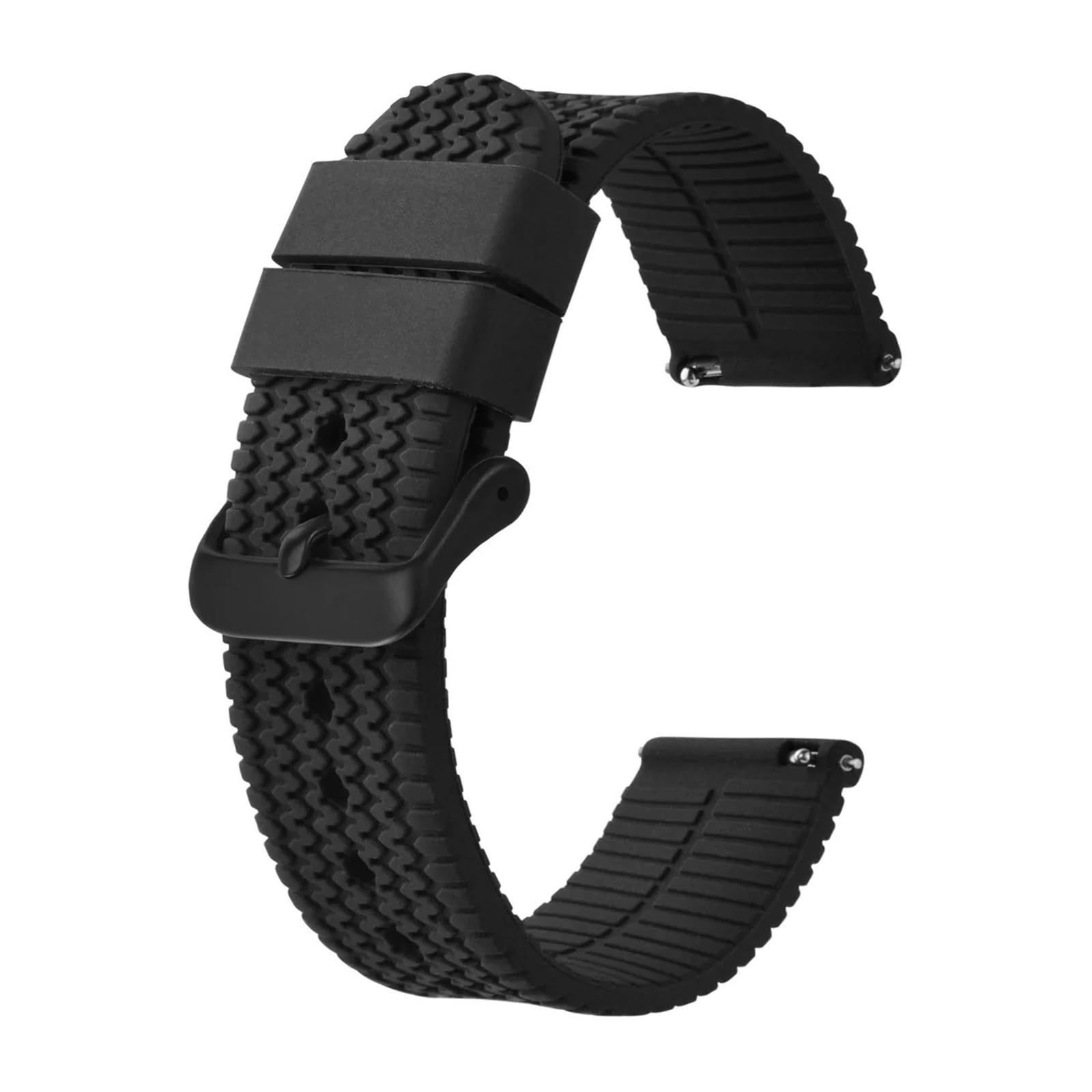 SiChouwz Silikonowy Pasek Do Zegarka, Pasek Zamienny Do Zegarka Męskiego I Damskiego, Wodoodporny Gumowy Pasek 18 Mm 20 Mm 22 Mm 24 Mm