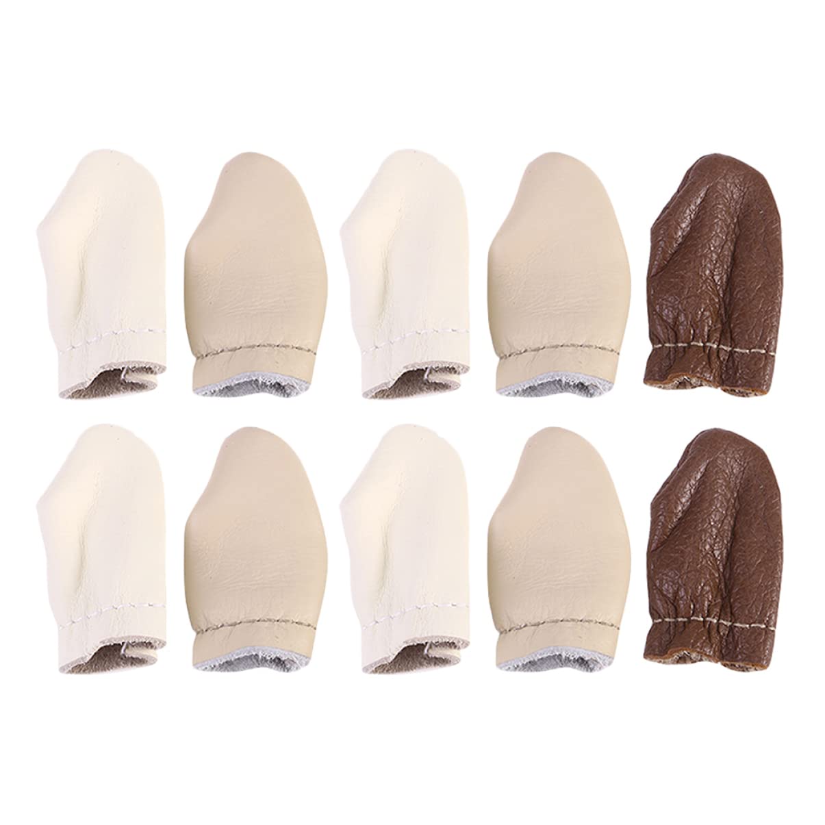 Didiseaon Protective 5 Pairs Air Holes Cowhide Simple Elegant Design Perfect for Sewing Felting Random Color