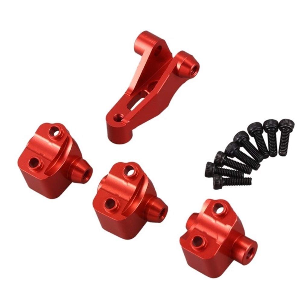 1 zestaw CNC metalowa przednia tylna oś dolna mocowanie amortyzatora do Traxxas TRX-4 TRX4 1/10 RC Crawler akcesoria samochodowe (kolor: czerwony)