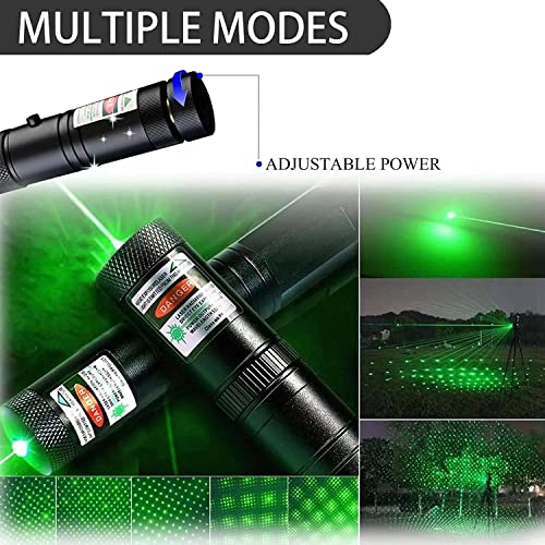 Image of COOLCOLD Laser Light | USB Rechargeable Green, Laser Pointer | Long-Range, Laser Light Powerful | for Party, Disco Light Adjustable Mode, 2000m Handheld Laser Pen, Suitable for Camping, Hiking
