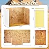AmazingSpark 2 Set Egyptian Diorama Box and Sticker Decor, Ancient Egypt Diorama Project Supplies Set, Cardboard Display Case Kit with Double Sided Tapes for DIY Crafts Figurines #1