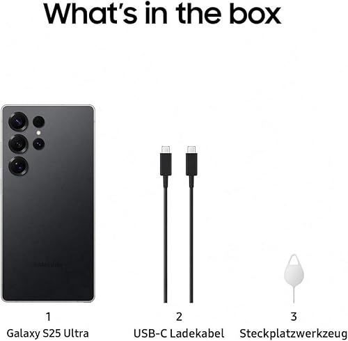 Samsung Galaxy S25 Ultra 5G (2025) 1TB Storage + 12GB RAM SM-S938B Qualcomm Snapdragon 8 Elite SIM Free Factory Unlocked Android 15 Smartphone (Titanium Black) - 5