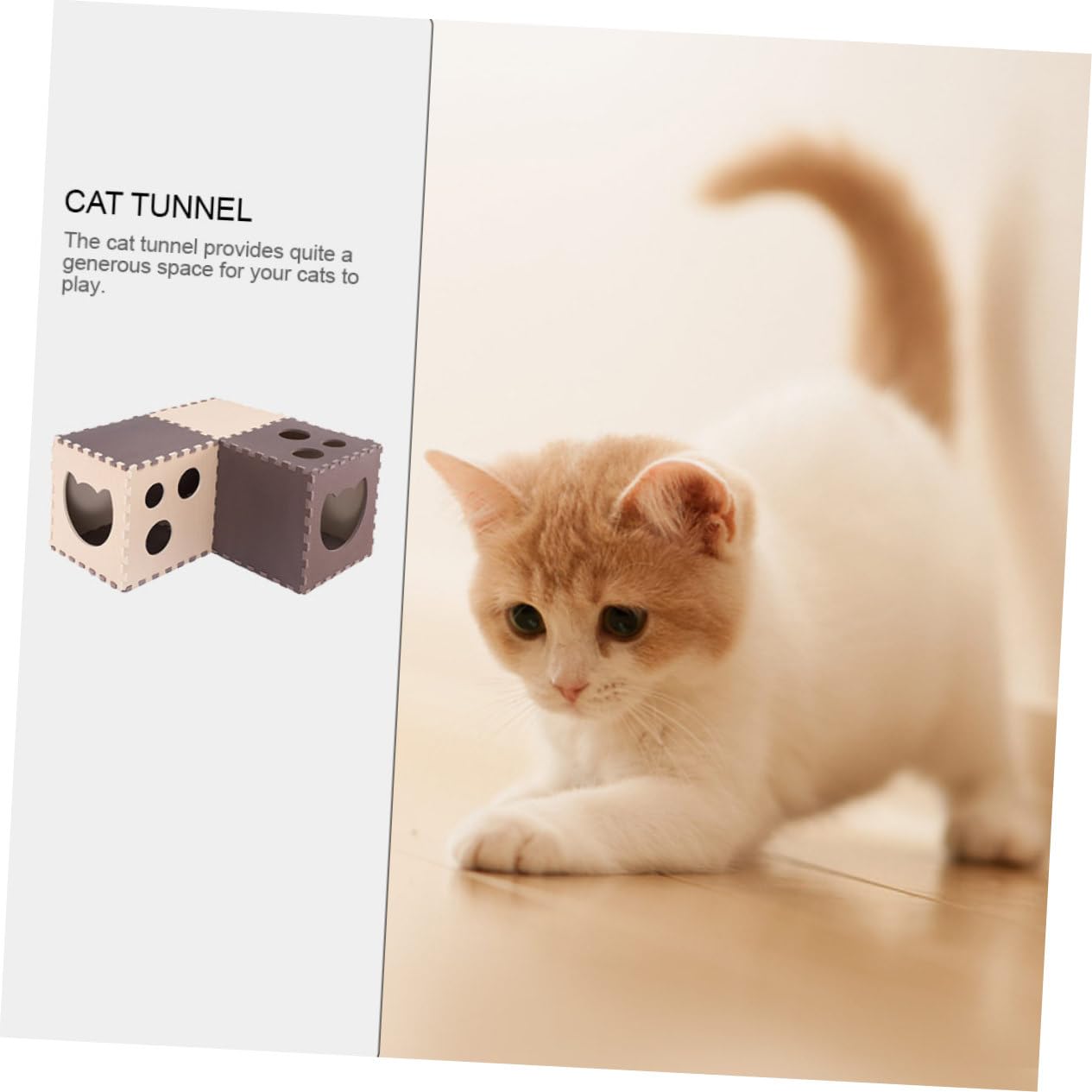 1 Set Tunnel per Resistente All Usura Interattivo per Gattini Design e Attività