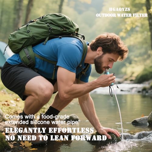 4 Packs of Water Filter Straws, Portable Personal Water Filtration System, Ultrafiltration Water Purifier, Emergency Preparedness for Camping, Hiking, Drinking, Travel, Hunting, and Family Outings - Image 3