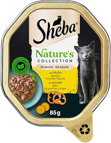 SHEBA Schale Nassfutter für Katzen Nature’s Collection in Sauce mit Huhn 2 x 11 x 85g – Ansicht 2