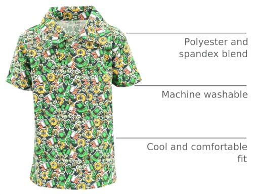 Image of Unique Baby Moisture Wicking Kids Polo Shirts for Toddler Boys Polo Shirt