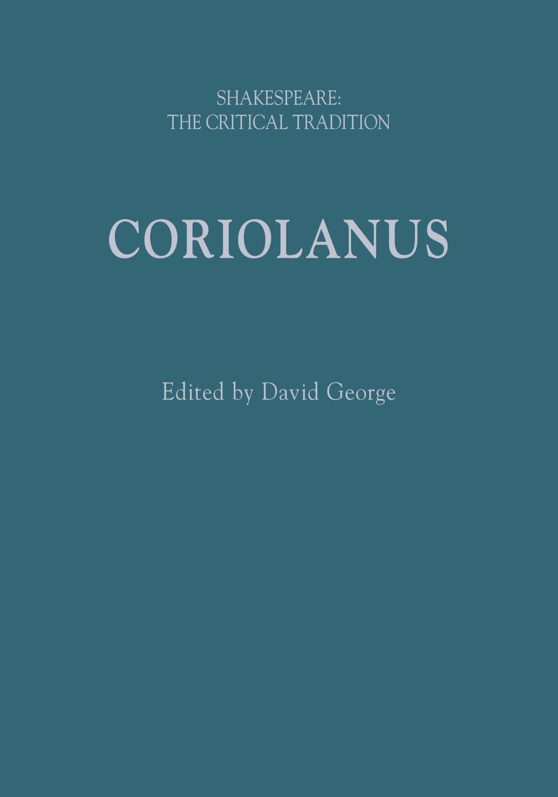 Coriolanus HARDBACK 9781350157835