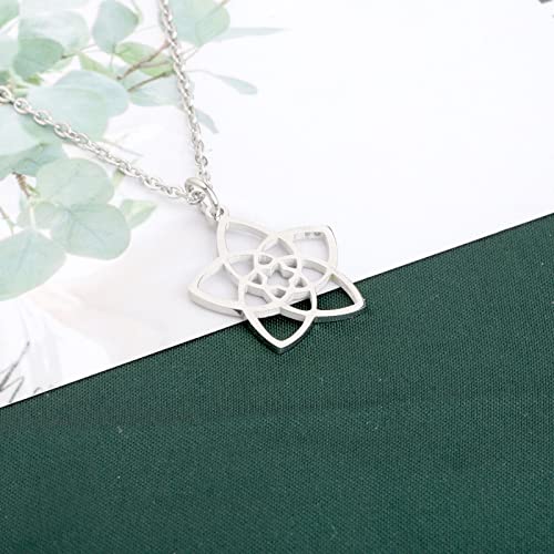 KEYCHIN Venus Flower Necklace Venus Star Gifts Venus Love Flower Pendant Jewelry4