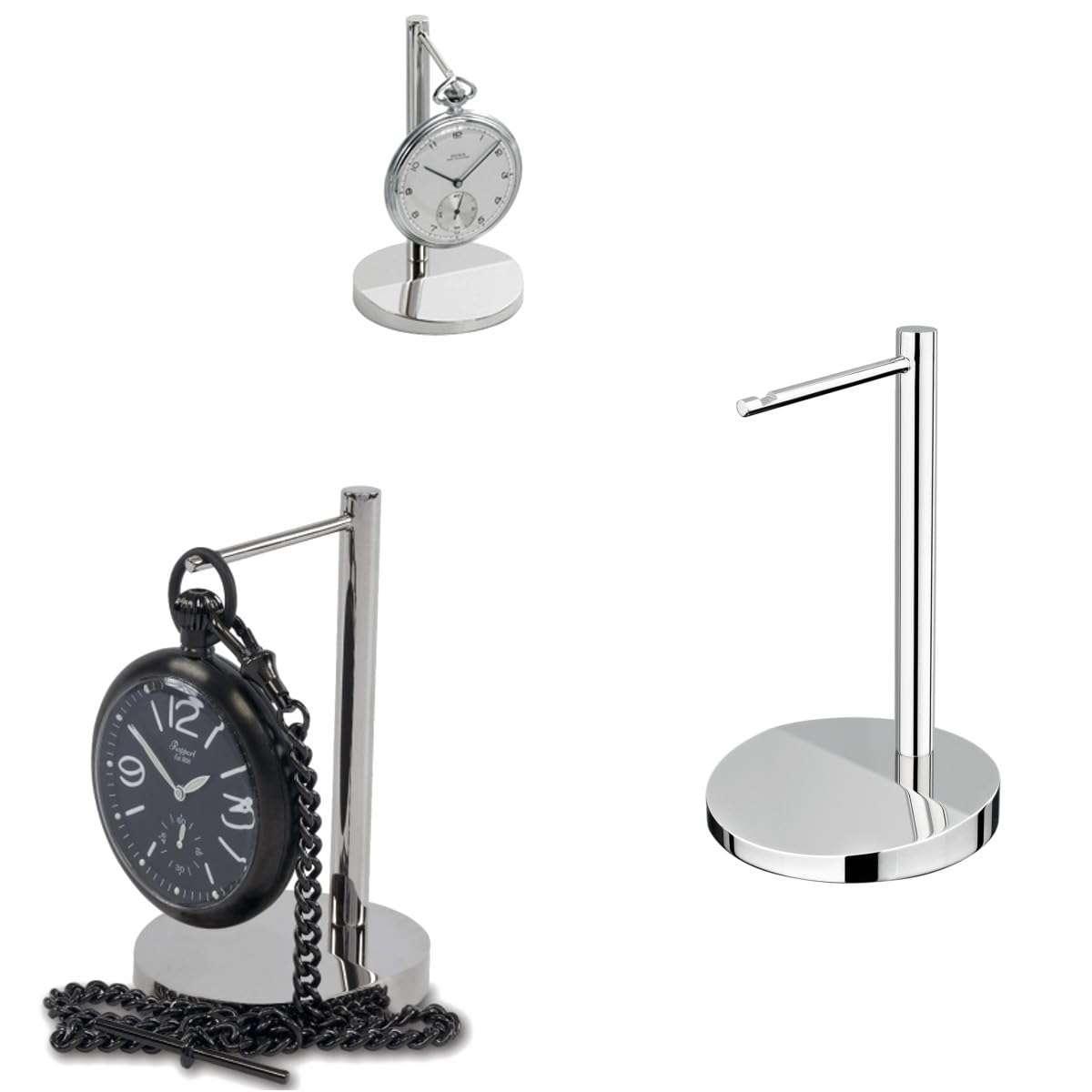 Soporte para un reloj de bolsillo Official Geneva LePrince cromo-plateado