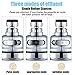 Mudder 2 Pcs Kitchen Faucet Head Tap Head Faucet Sprayer Water Spray 360 Degree Rotatable Faucet Spray Universal Adapter Set Kitchen Sink Accessories Tools