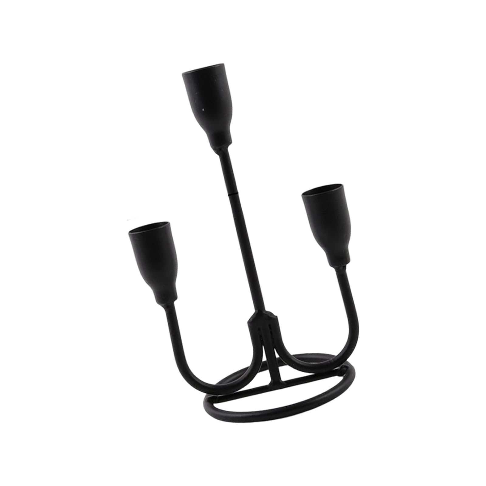 CUNZJIA Elegant 3 Arm Iron Taper Candle Holders Farmhouse Taper Candlestick Candelabra for Romantics Dinner and Home Decors