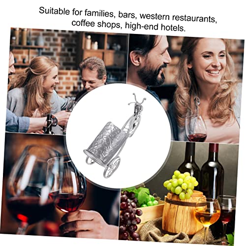 Casier à vin forme de vélo pour éviter les bouteilles instables - 8