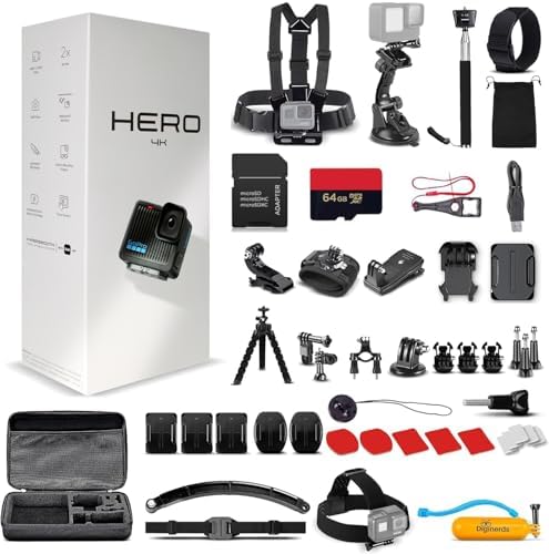 Go Pro Hero (Go Pro Hero) Black Compact - Waterproof Action Camer...