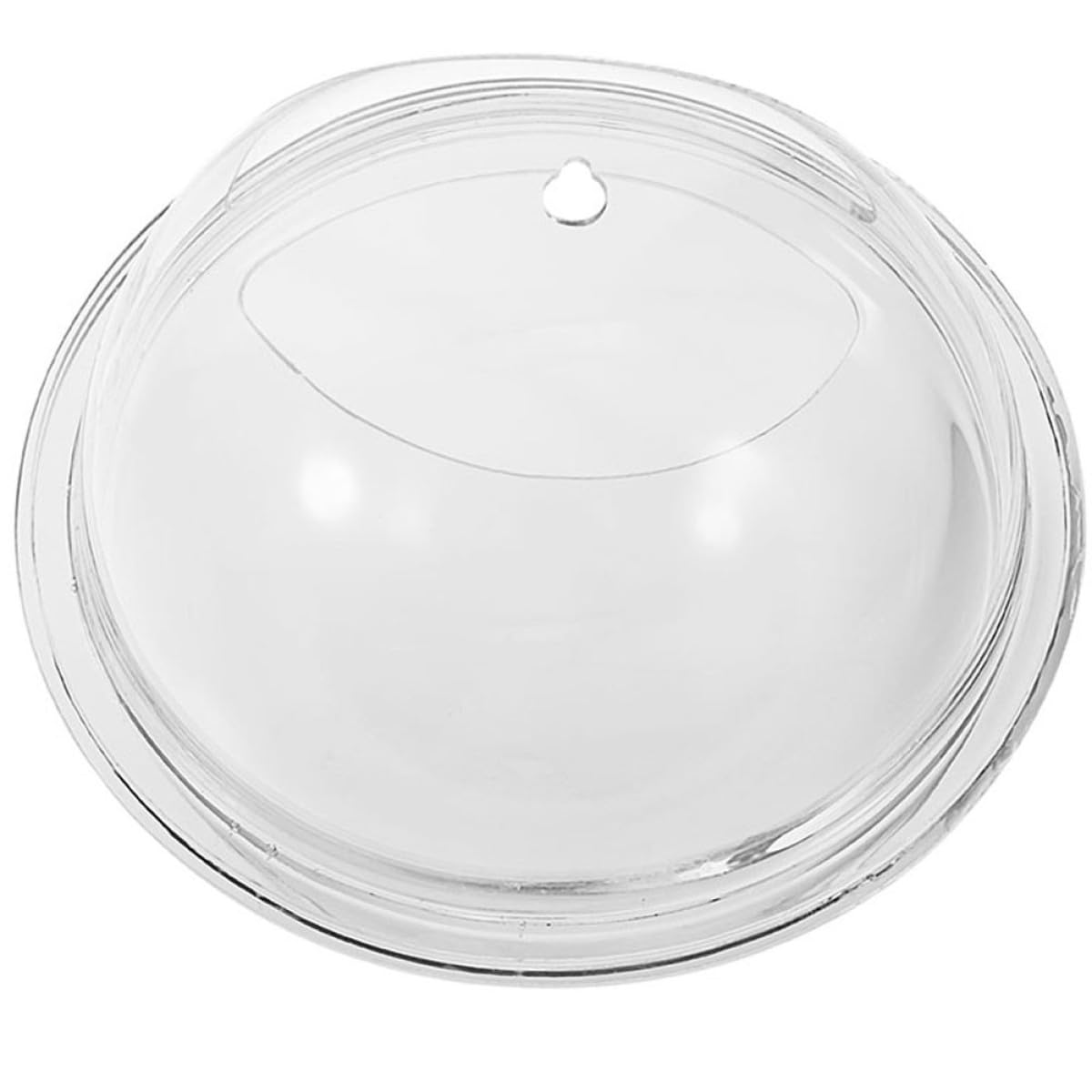 Jardinière murale ronde pour poissons et plantes support acrylique transparent