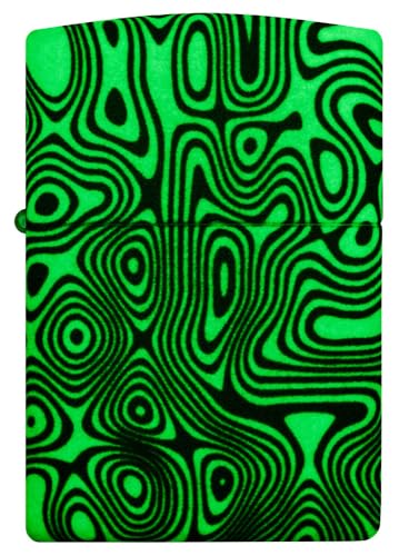 Image of Zippo Glowing Swirls Design 540 Color Glow in the Dark Pocket Lighter