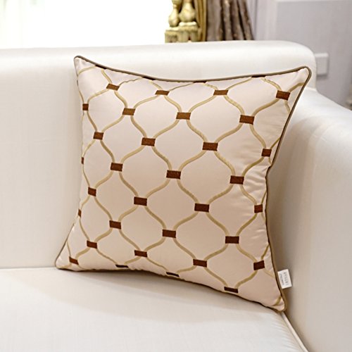 Coussin du canapé brodé avec oreiller lit coton PP 50x50cm VersionB