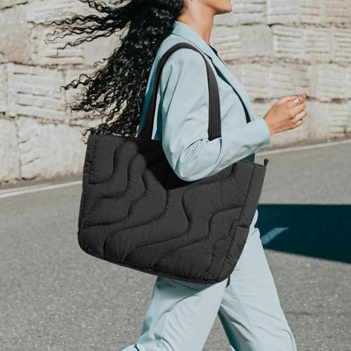 Sac Cabas Femme Puffer Léger tomtoc | Protection Ordinateur 15-16 Pouces