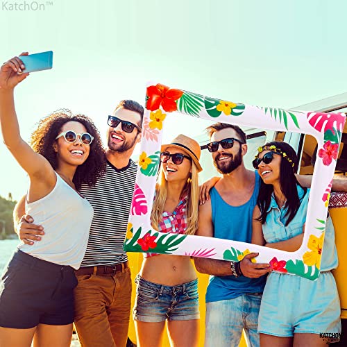 Katchon, Inflatable Luau Photo Booth Frame - 28X23 Inch | Luau Photo Booth Frame, Luau Party Decorations | Luau Photo Prop, Luau Decorations | Tropical Party Decorations, Hawaiian Party Decorations #TOP5