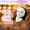 Red-Light-Therapy-for-Face, 7-1 Colors Led Face Mask Light Therapy, Facial Skin Care Mask, Birthday, Christmas, Mothers Day, Valentines Day Gifts for Her Women Mom Best Friend Wife Teacher (White) #1