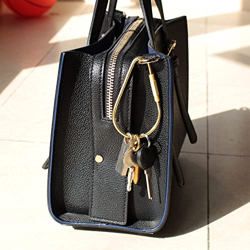 Ppfish Durable Brass Screw Lock Clip Key Chain Ring, Simple Style Car Keychain For Men Women (2Pcs) #TOP3