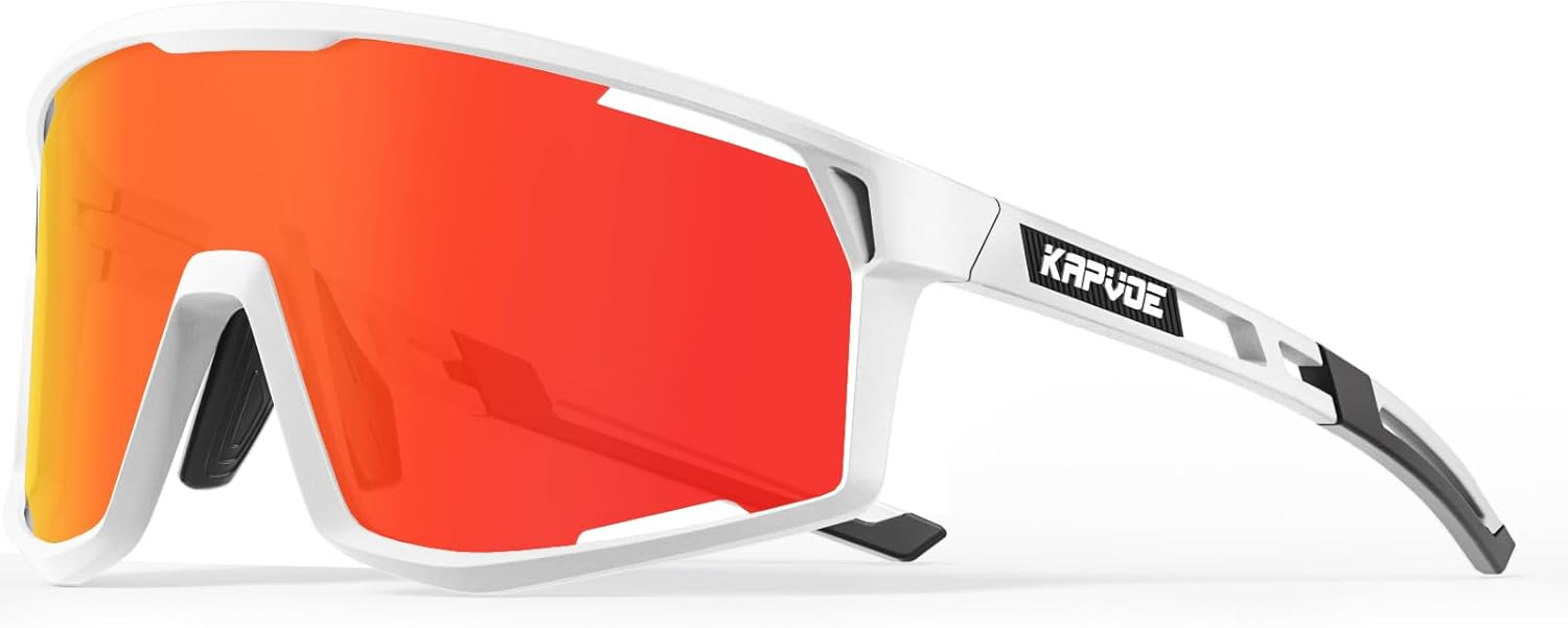 KAPVOE Baseball Glasses Polarized Cycling Glasses for Men Women Sports Sunglasses UV400 Protection for Running MTB Golf K180