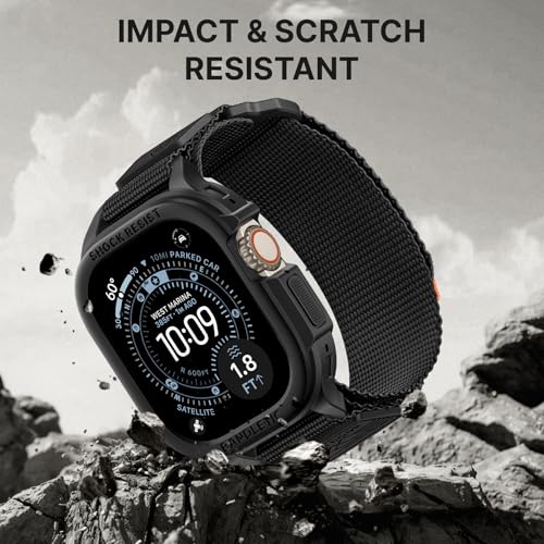Image of Bandletic Rugged Case with Band Compatible with Apple Watch 49mm(Ultra 3 /2 /1),46mm(Series 11 /10), 45mm(Seriess 9 /8 /7),44mm(SE3 /SE2 /SE /6 /5 /4), Protective Cover Sport Accessories for iWatch Men