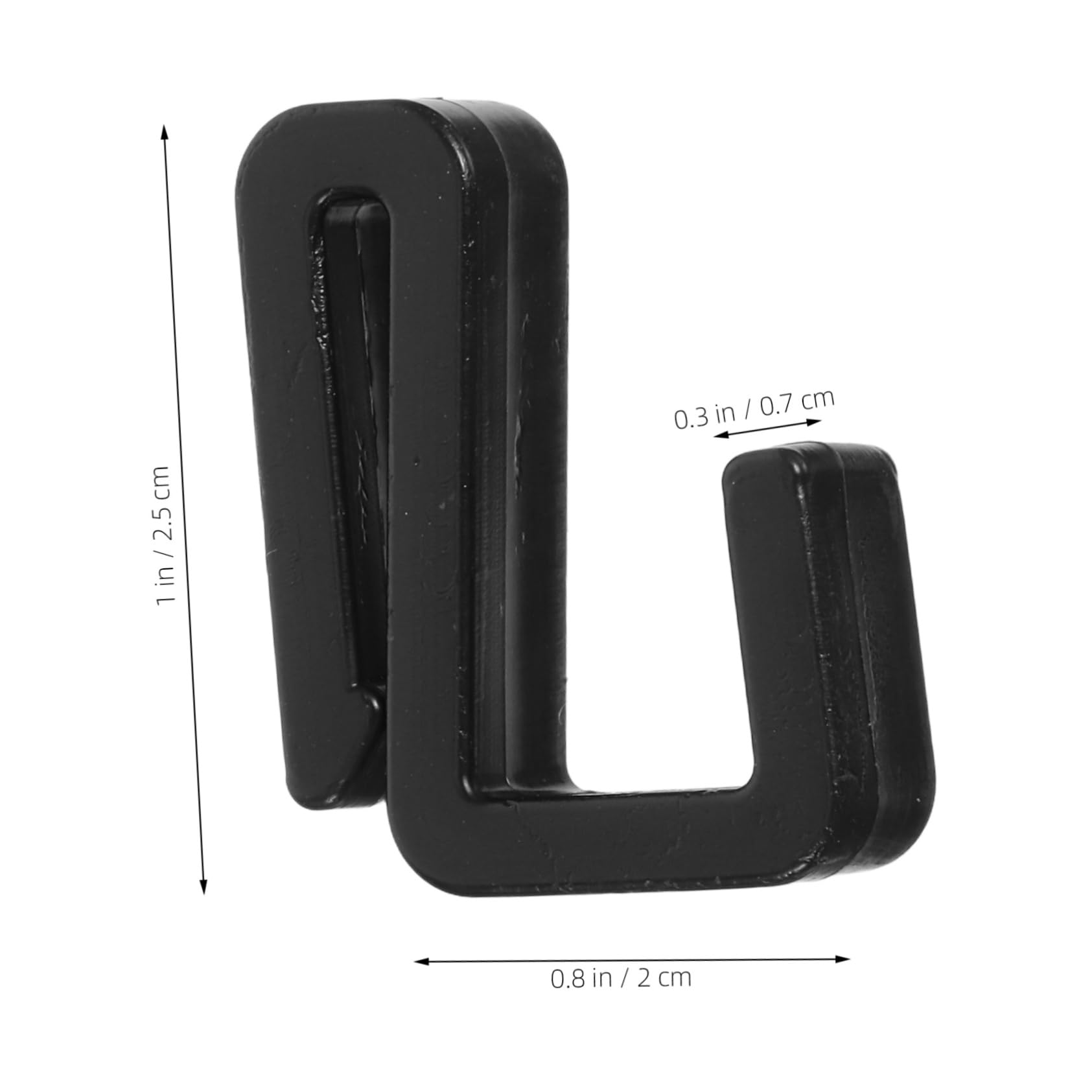 IWOWHERO Elegant Plastic Hooks Set 10 Coat Hooks for Bathroom Kitchen Sturdy and Multi-functional