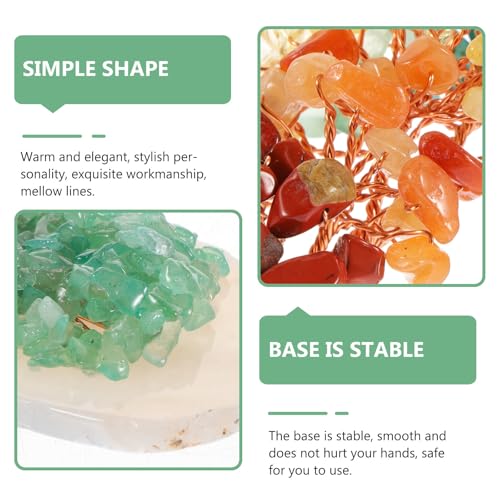 Árbol de Dinero de Cristal con base estable VILLCASE para decoración 4