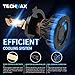 TECHMAX H4 LED Bulb, 9003 6500K Xenon White Extremely Bright Conversion Kit 360 Degree Adjustable Beam Angle of 2 Halogen Replacement