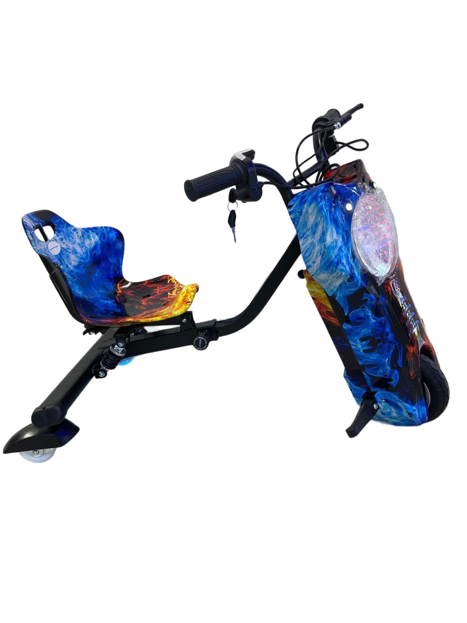 Shard big Drifting Scooter 3 Wheel Electric Scooter - 3 Lights - Shock Absorber Safety Gears Speed Up To 20KM/h Driving Modes- Bluetooth- Speaker mix color 3