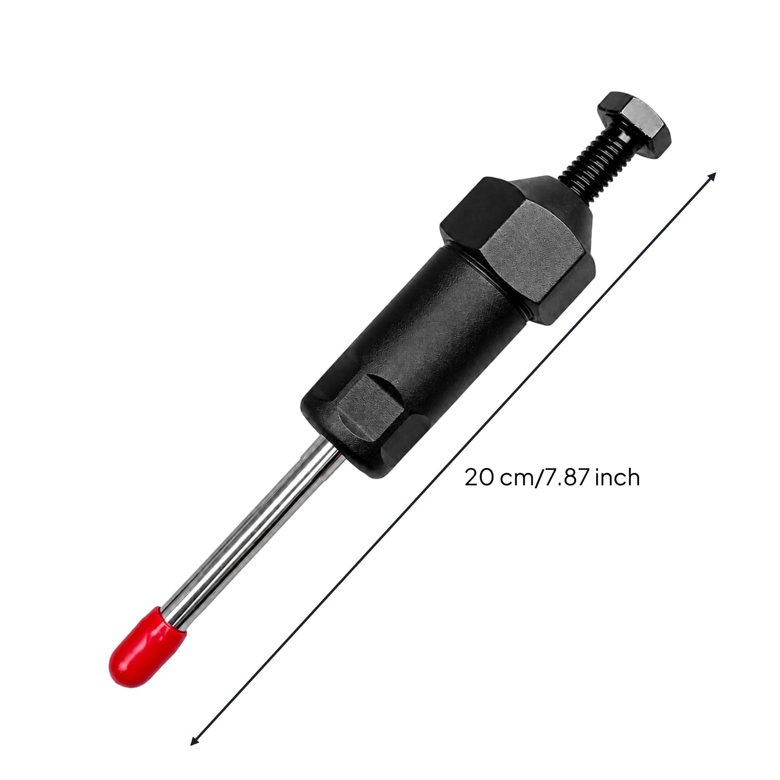 Baoblaze Outil Déblocage ur Mécanique Corps Cylindrique Métallique Compact pour Atelier Professionnel Entretien Lignes Graissage Conduites Lubrifiantes Adapté, Long