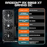 GIGABYTE Radeon RX 9060 XT Gaming OC 16G Graphics Card, PCIe 5.0, 16GB GDDR6, GV-R9060XTGAMING OC-16GD Video Card - Image 2