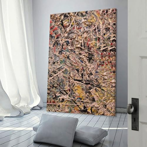 Poster Jackson Pollock Convergence impression toile moderne pour ambiance zen de chambre - 3