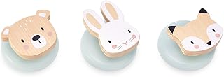 Tender Leaf Toys Forest Collection Wall Hooks – Decorative & Functional Rack for Kids' Coats, Jackets & Accessories – Preschool Room Organizer for Ages 3+