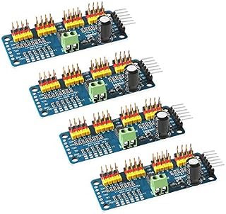4PCS PCA9685 16 Channel 12 Bit PWM Servo Driver Board IIC Interface PCA9685 Module Controller Compatible with Raspberry Pi