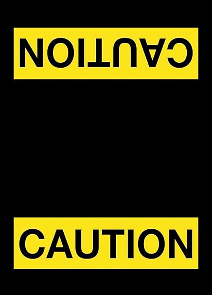 Notrax 194 Safety Message Mat, Caution, 3'x5',Black, 194SCA35BL,