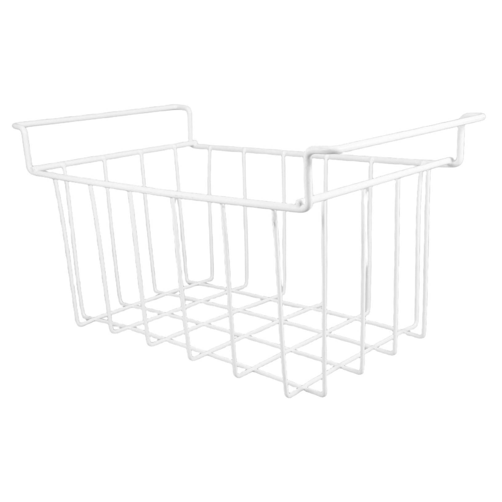Ciieeo Cesta Deslizante para Congelador Multiusos 40x22x20 Cm Alambre Resistente Colgante para Almacenamiento Organizado y Fácil Limpieza Adaptable Hogar Cocina