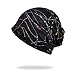 Produktbild WELROG Chemo Hut Frau Frauen Hut Spitzen Kopftuch Super Weich Slouchy Turban Kopfbedeckungen Kopf Wraps (Schwarz)