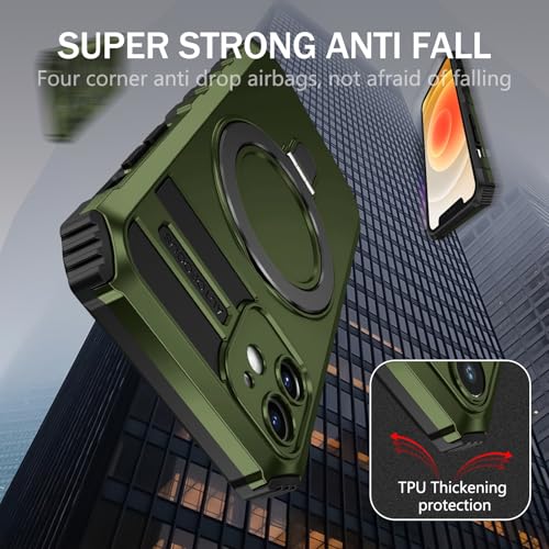 Coque iPhone 12 antichoc avec support magnétique invisible noir - 3