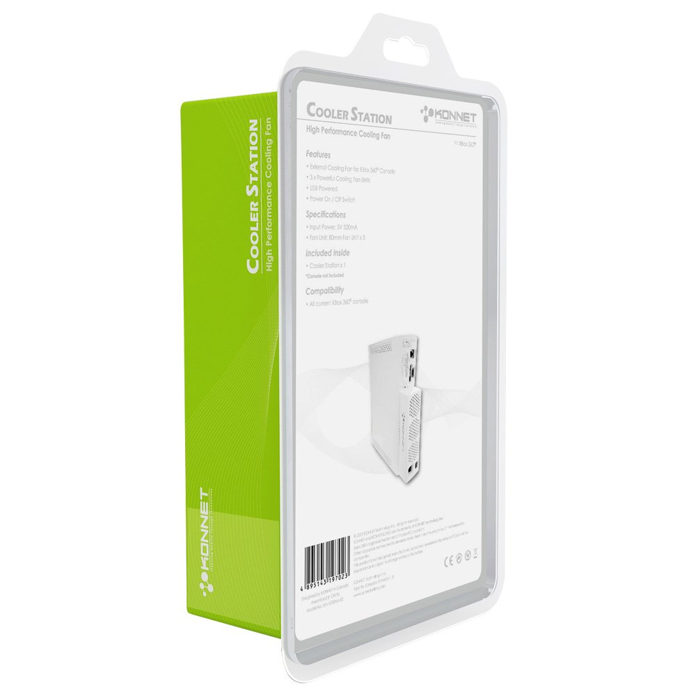 KONNET Xbox 360 Extreme Cooler - White