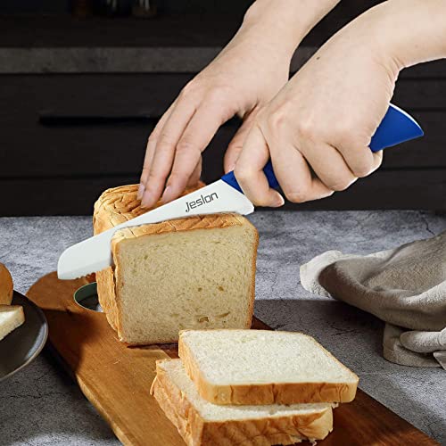 Jeslon Ceramic Knives Set,4 Peice Kitchen Chef's Knife And Peeler ,Super Sharp & Does Not Rust, Light Weight With Ergonomic Handle(Purple) #TOP2