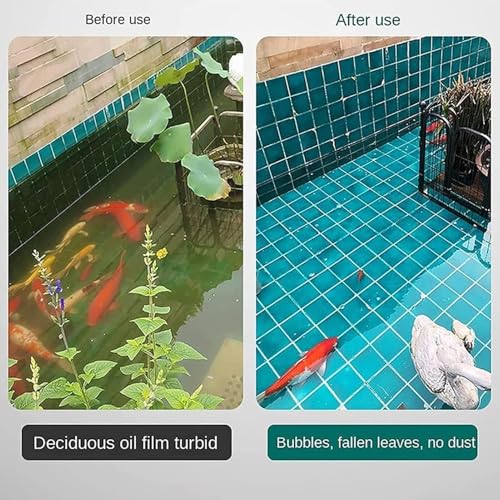Skimmer per laghetto con pompa, aspirazione da 75 W, per la pulizia di laghetti da giardino e esterni, include cavo di alimentazione da 10 m e filtro purificante per piante acquatiche